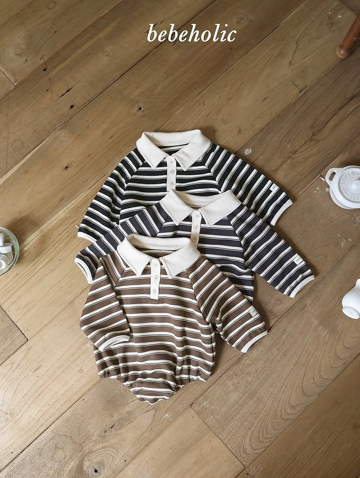 Bebe Holic - Korean Baby Fashion - #babyfashion - Striped Suit - 9