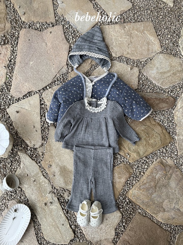 Bebe Holic - Korean Baby Fashion - #babyfever - Morning Shirring Set - 2