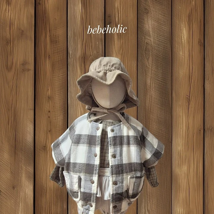 Bebe Holic - Korean Baby Fashion - #babyfever - Check Jumper - 7