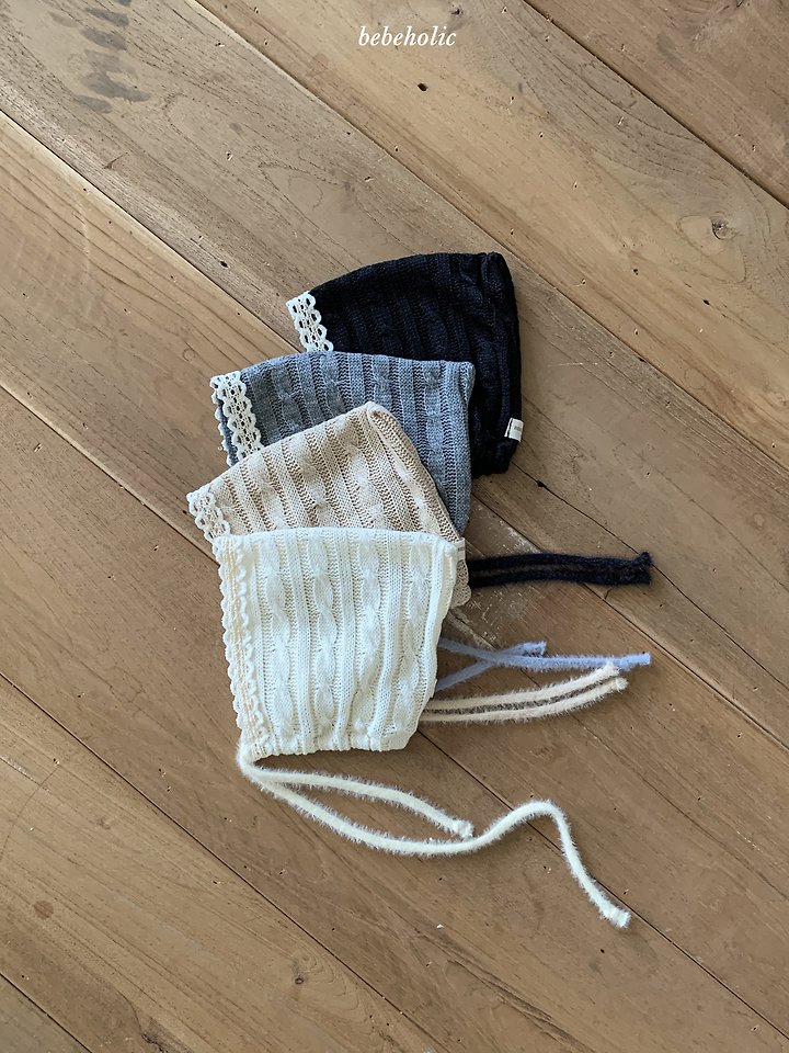 Bebe Holic - Korean Baby Fashion - #babygirlfashion - Cable Knit Bonnet - 11