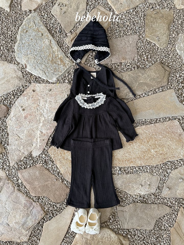 Bebe Holic - Korean Baby Fashion - #babygirlfashion - Morning Shirring Set - 3