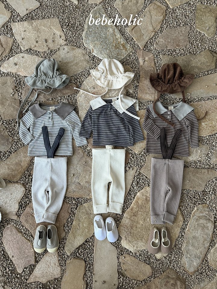 Bebe Holic - Korean Baby Fashion - #babygirlfashion - Kenny Collar Tee