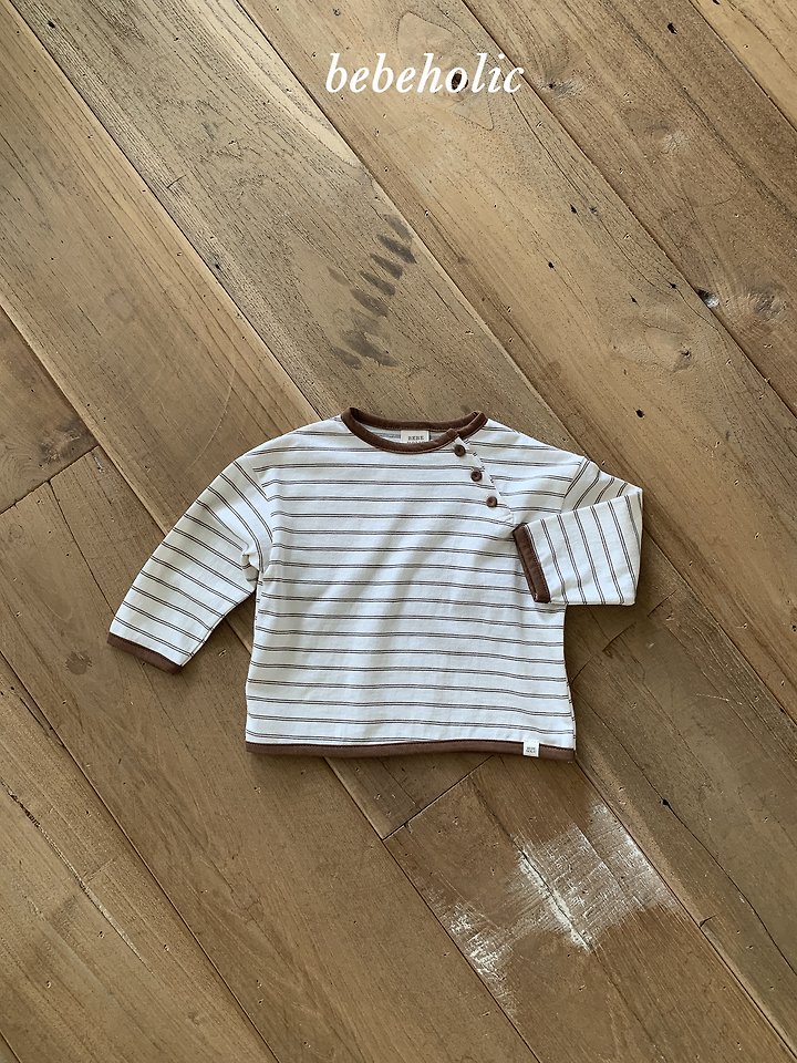Bebe Holic - Korean Baby Fashion - #babygirlfashion - Redon Stripe Tee - 11