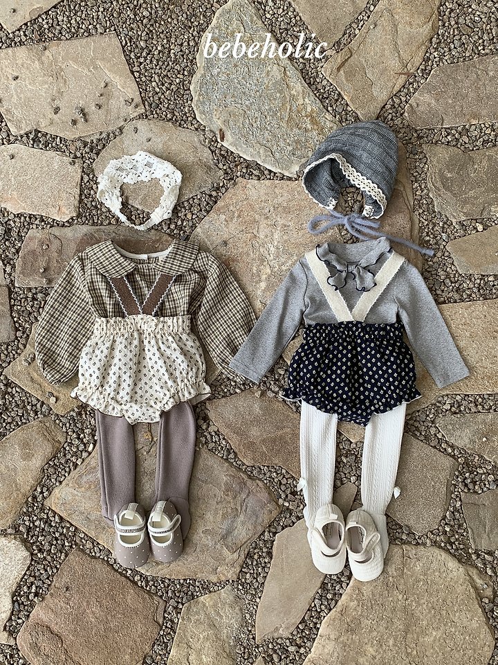 Bebe Holic - Korean Baby Fashion - #babygirlfashion - Leaf Suspender Bloomers