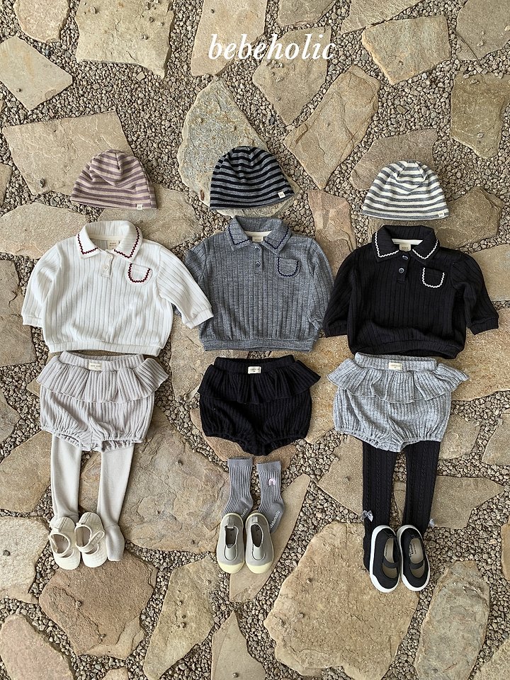 Bebe Holic - Korean Baby Fashion - #babylifestyle - Teeny Collar Tee