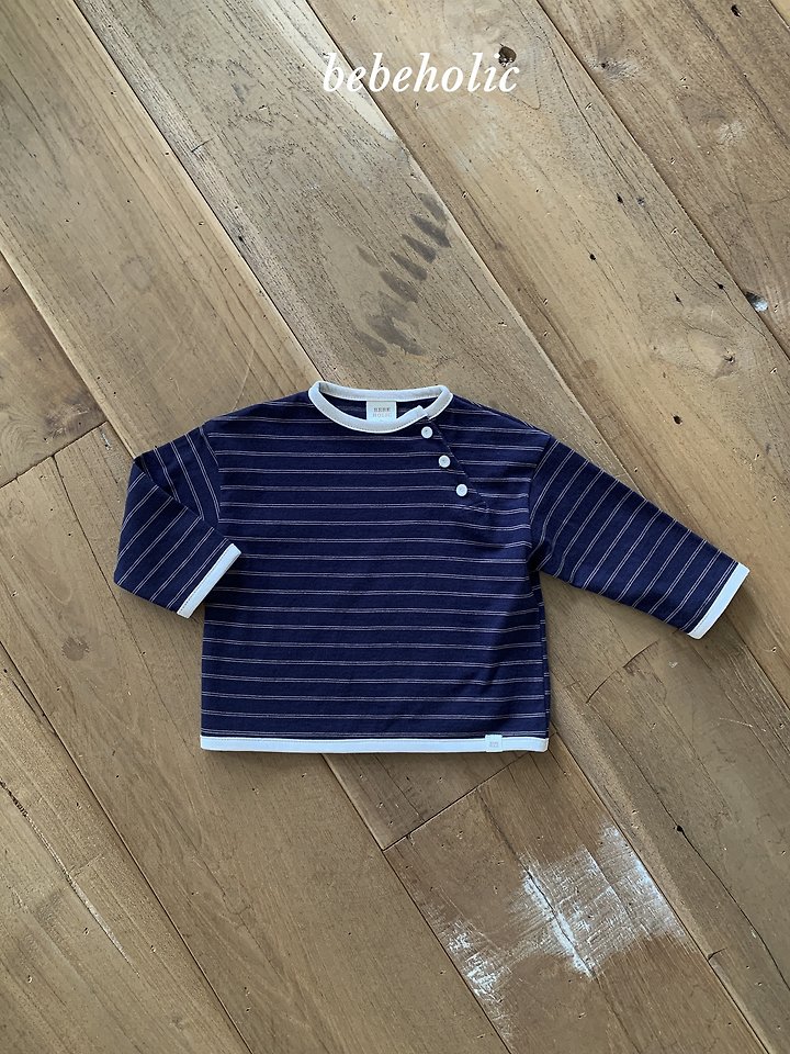 Bebe Holic - Korean Baby Fashion - #babylifestyle - Redon Stripe Tee - 12