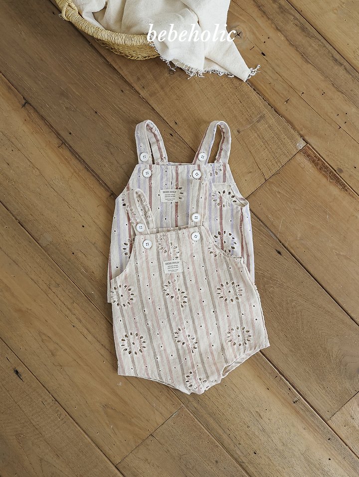 Bebe Holic - Korean Baby Fashion - #babylifestyle - Deli Suspender Suit - 7