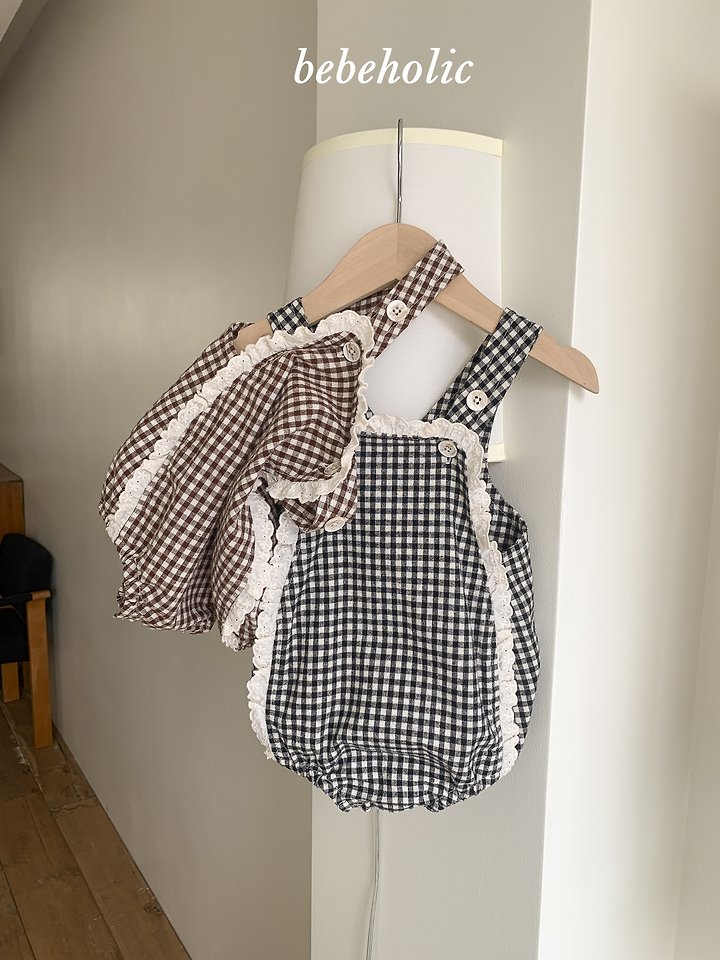 Bebe Holic - Korean Baby Fashion - #babylifestyle - Petit Suspender Suit - 5