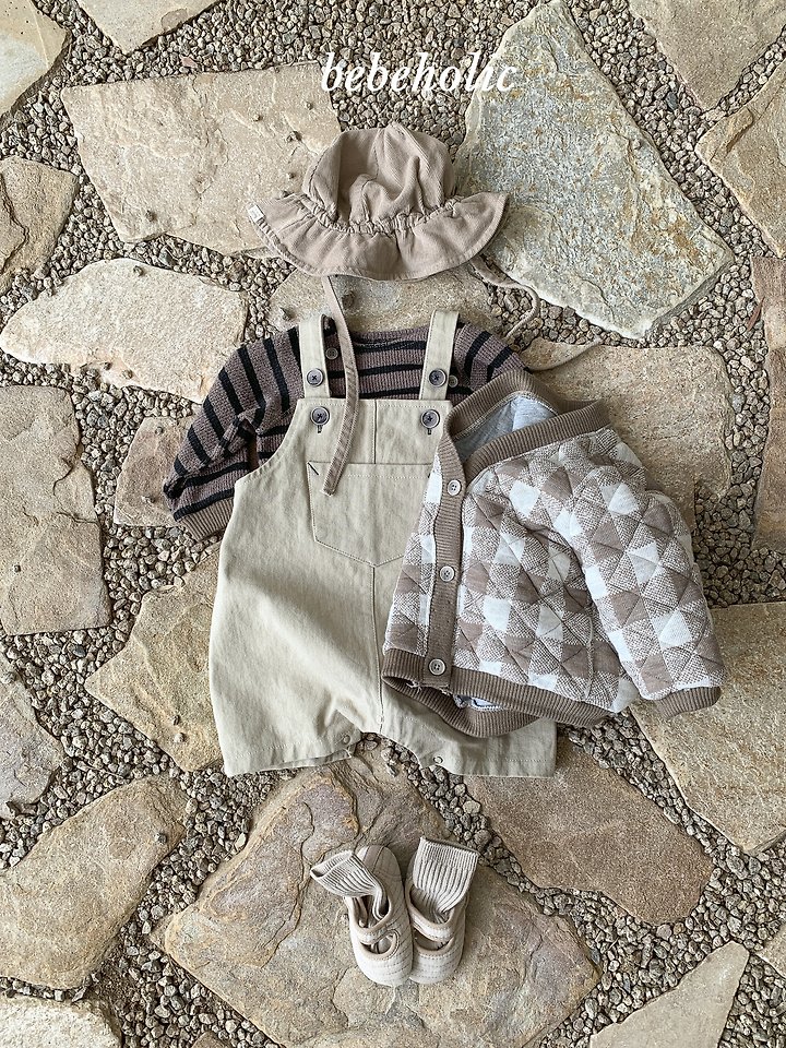 Bebe Holic - Korean Baby Fashion - #babylifestyle - Day Suspender Suit - 2
