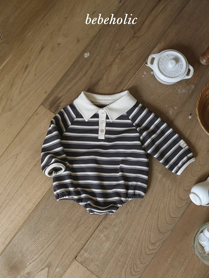 Bebe Holic - Korean Baby Fashion - #babylifestyle - Striped Suit - 12