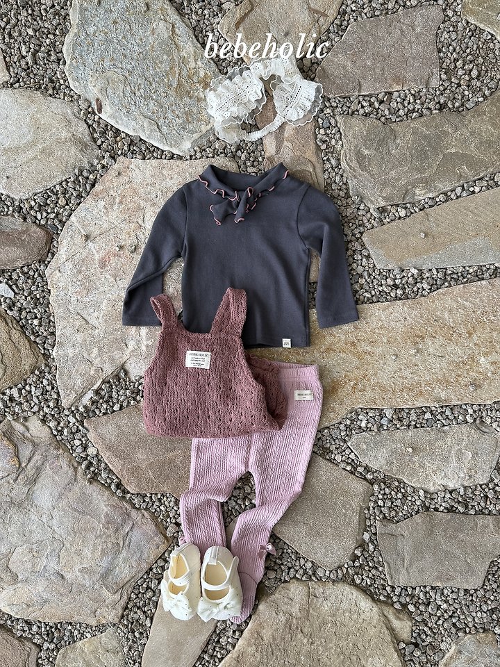 Bebe Holic - Korean Baby Fashion - #babylifestyle - Tie Tee - 4
