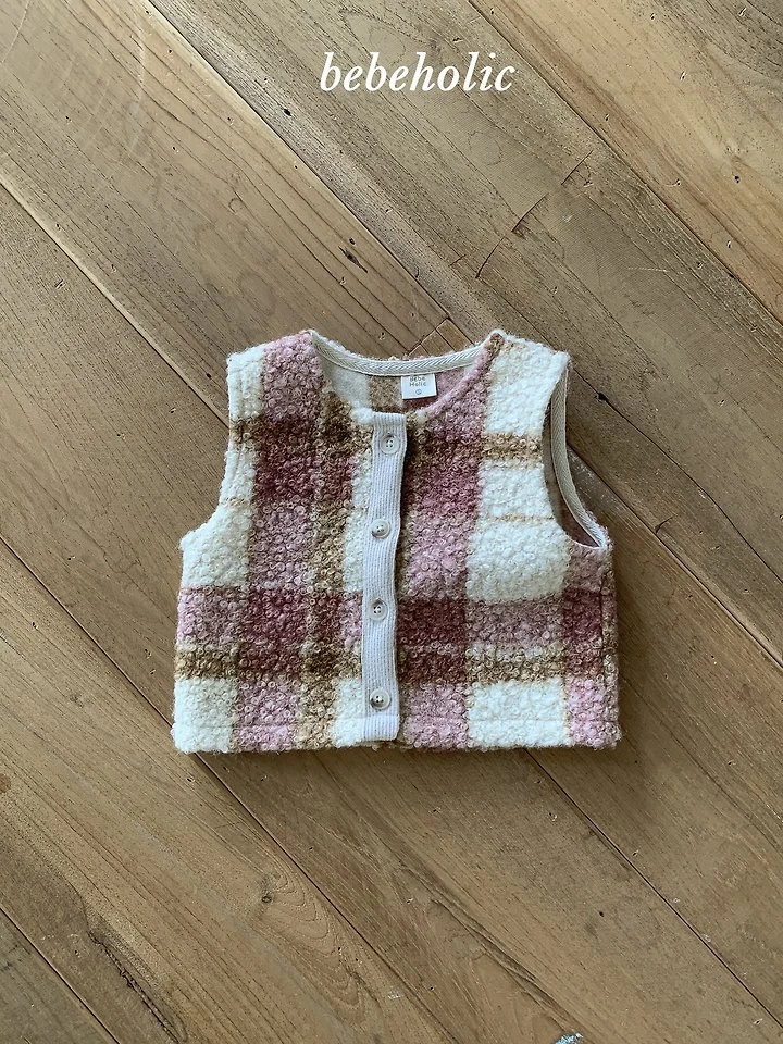 Roy Check Vest by Bebe Holic for Baby - view 9