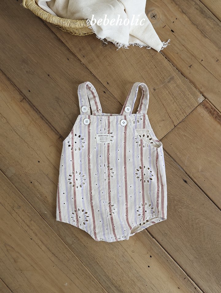 Bebe Holic - Korean Baby Fashion - #babyootd - Deli Suspender Suit - 9