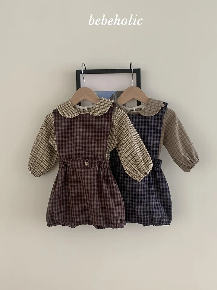 Bebe Holic - Korean Baby Fashion - #babyoutfit - Cuckoo Suspender Suit - 10