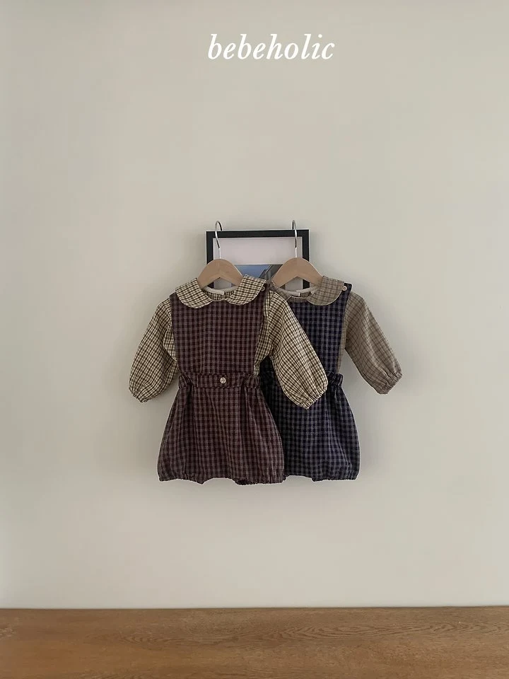 Bebe Holic - Korean Baby Fashion - #babyoutfit - Cuckoo Suspender Suit - 9