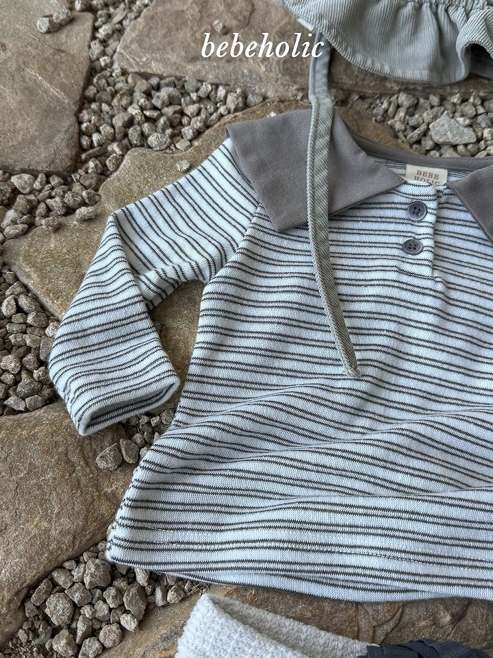 Bebe Holic - Korean Baby Fashion - #babyoutfit - Kenny Collar Tee - 5