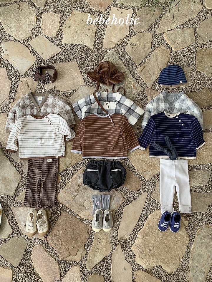 Bebe Holic - Korean Baby Fashion - #babyoutfit - Redon Stripe Tee