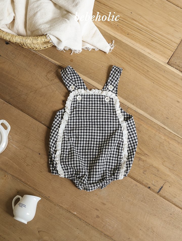 Bebe Holic - Korean Baby Fashion - #babyoutfit - Petit Suspender Suit - 9