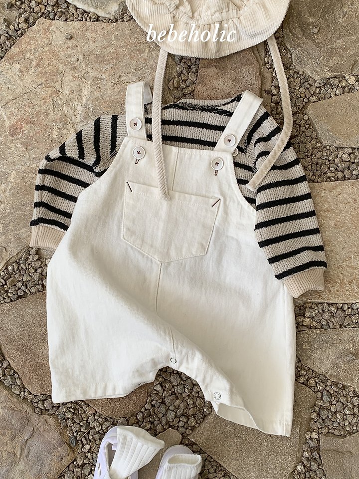 Bebe Holic - Korean Baby Fashion - #babyoutfit - Day Suspender Suit - 5