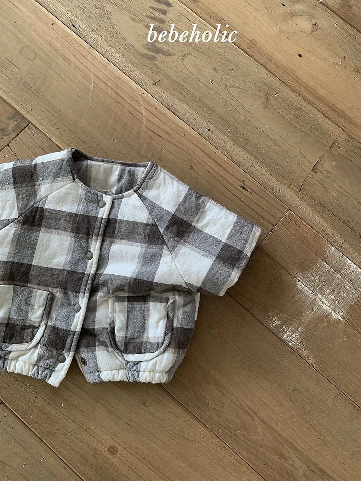 Bebe Holic - Korean Baby Fashion - #babyoutfit - Check Jumper - 12
