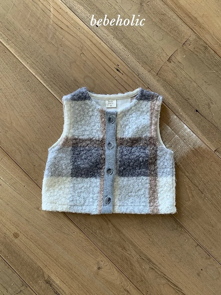 Roy Check Vest by Bebe Holic for Baby - view 12