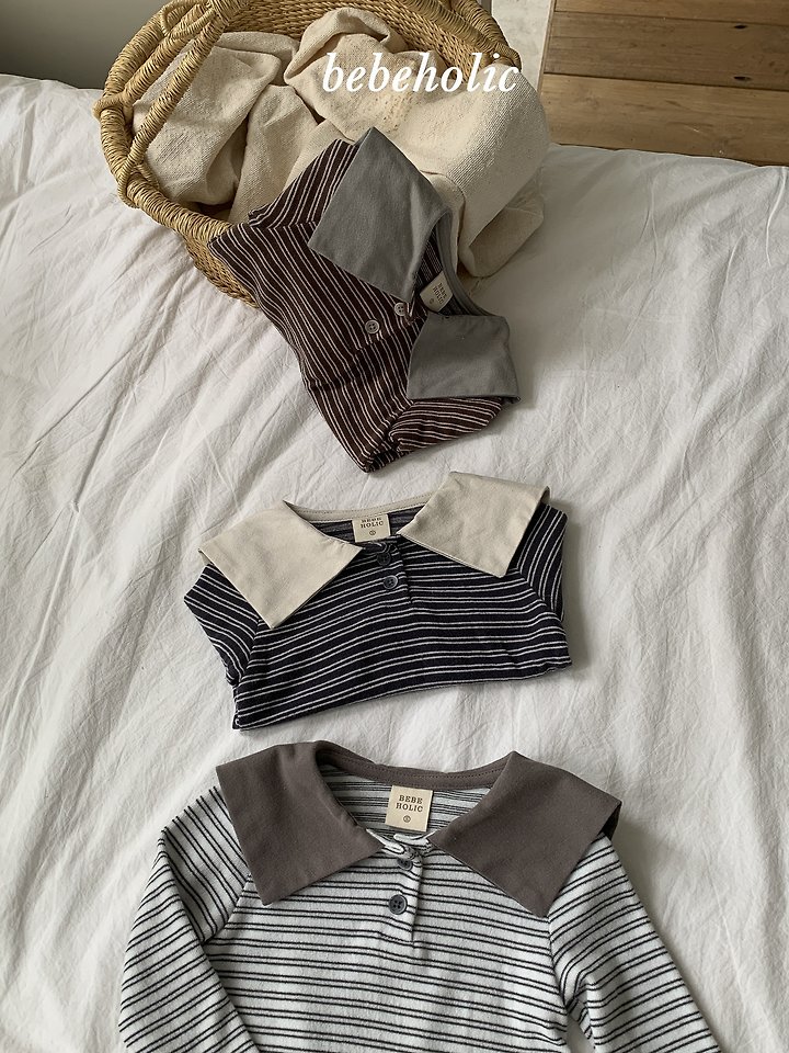 Bebe Holic - Korean Baby Fashion - #babywear - Kenny Collar Tee - 7