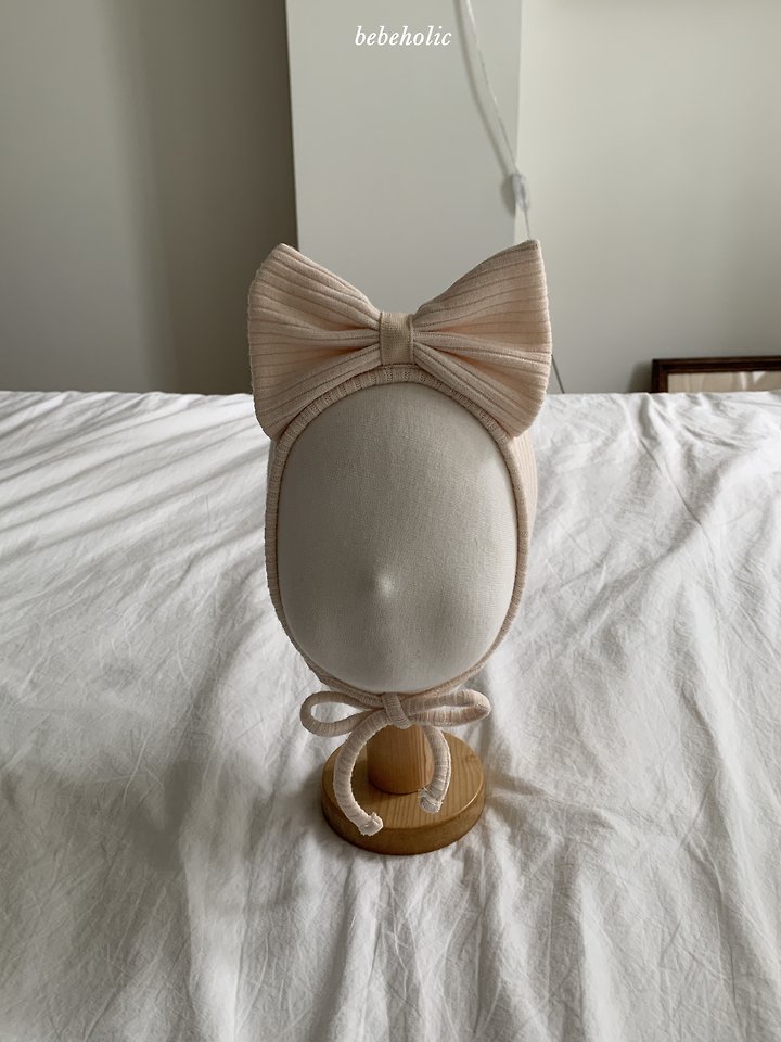 Bebe Holic - Korean Baby Fashion - #onlinebabyshop - May Ribbon Bonnet - 3