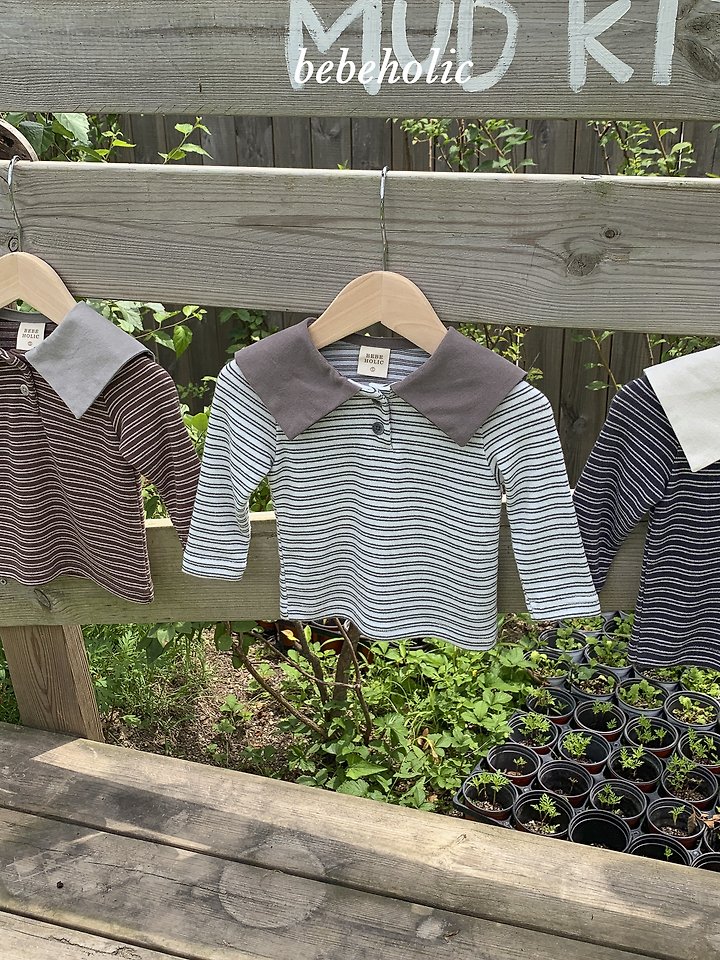 Bebe Holic - Korean Baby Fashion - #onlinebabyshop - Kenny Collar Tee - 9