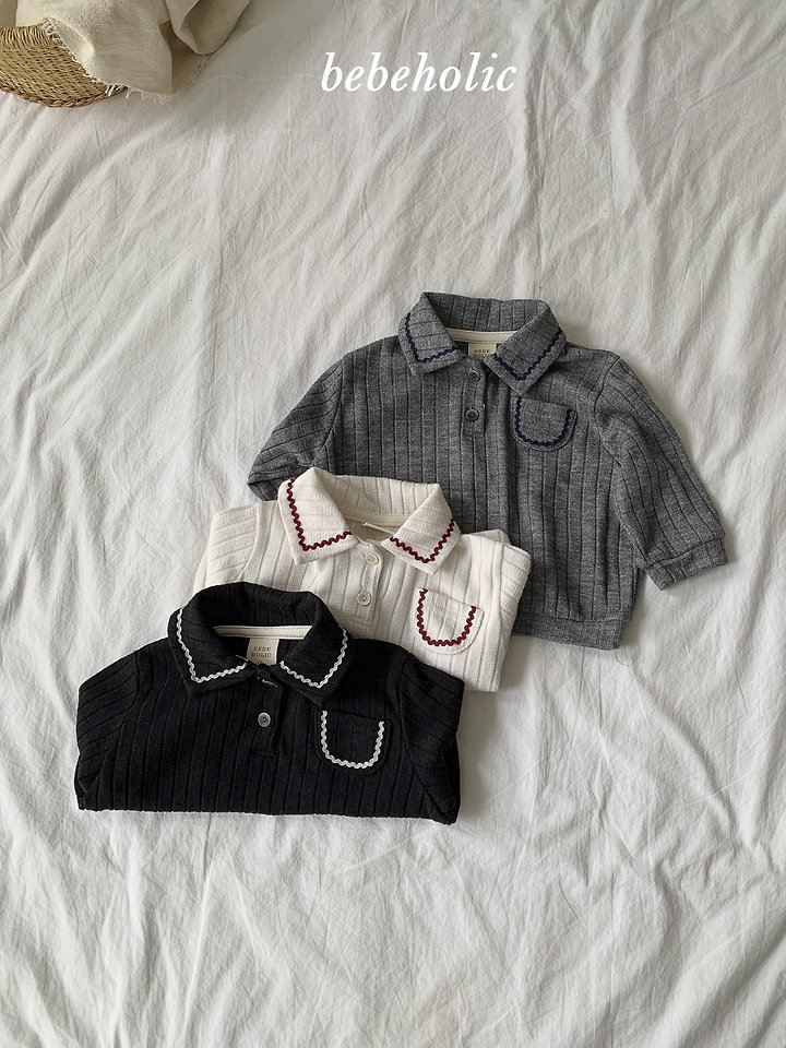 Bebe Holic - Korean Baby Fashion - #onlinebabyshop - Teeny Collar Tee - 8