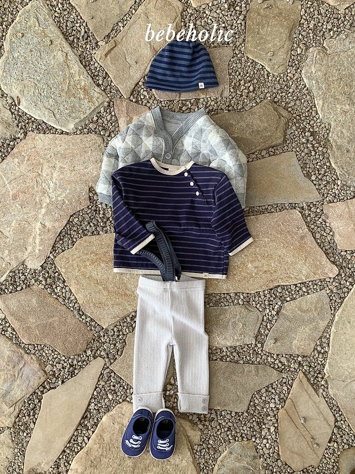 Bebe Holic - Korean Baby Fashion - #onlinebabyboutique - Redon Stripe Tee - 4