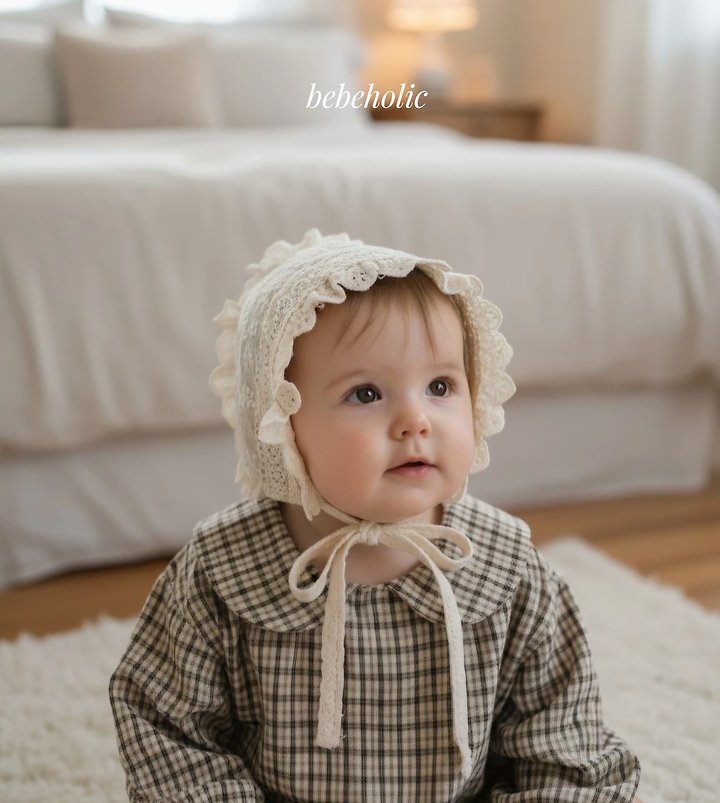 Bebe Holic - Korean Baby Fashion - #smilingbaby - Ruby Bonnet - 6