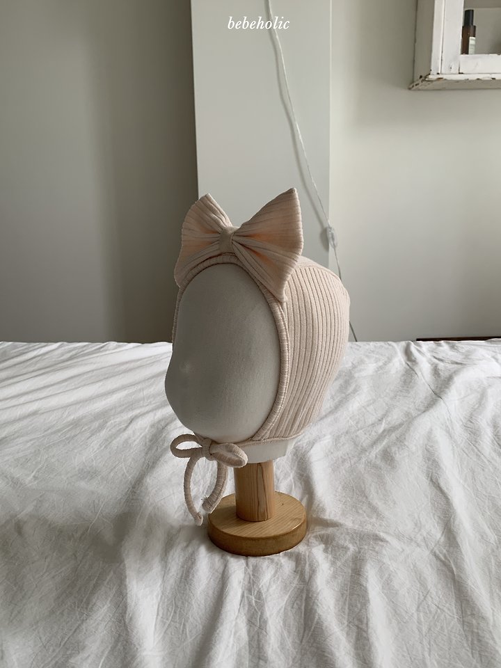 Bebe Holic - Korean Baby Fashion - #onlinebabyshop - May Ribbon Bonnet - 4
