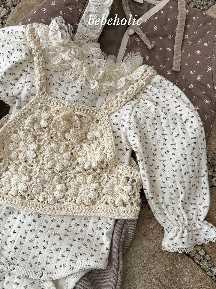 Bebe Holic - Korean Baby Fashion - #smilingbaby - Hand Knit Bustier - 2