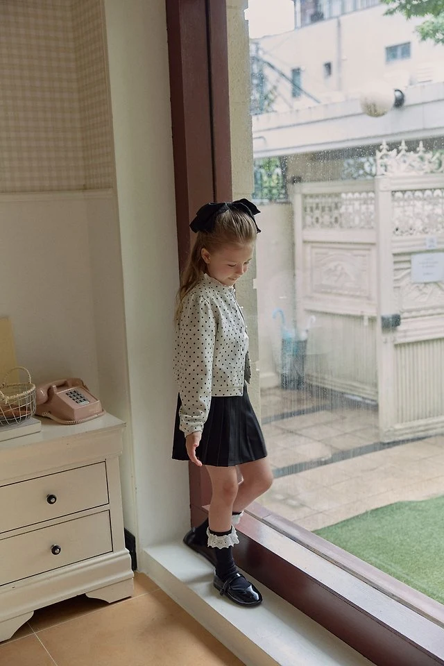 Berry Berry - Korean Children Fashion - #childofig - Open Tuck Blouse - 11
