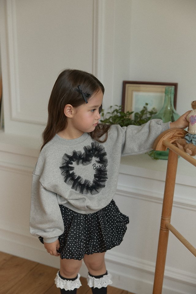 Berry Berry - Korean Children Fashion - #childofig - Cozy Heart Sweatshirt - 12
