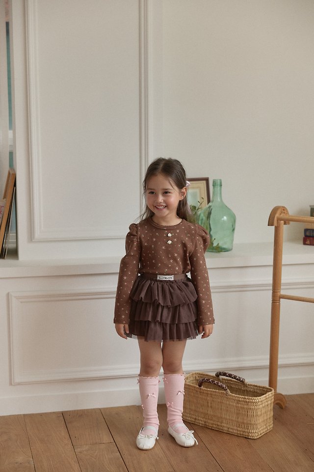Berry Berry - Korean Children Fashion - #designkidswear - Autumn Tiered Skirt - 9