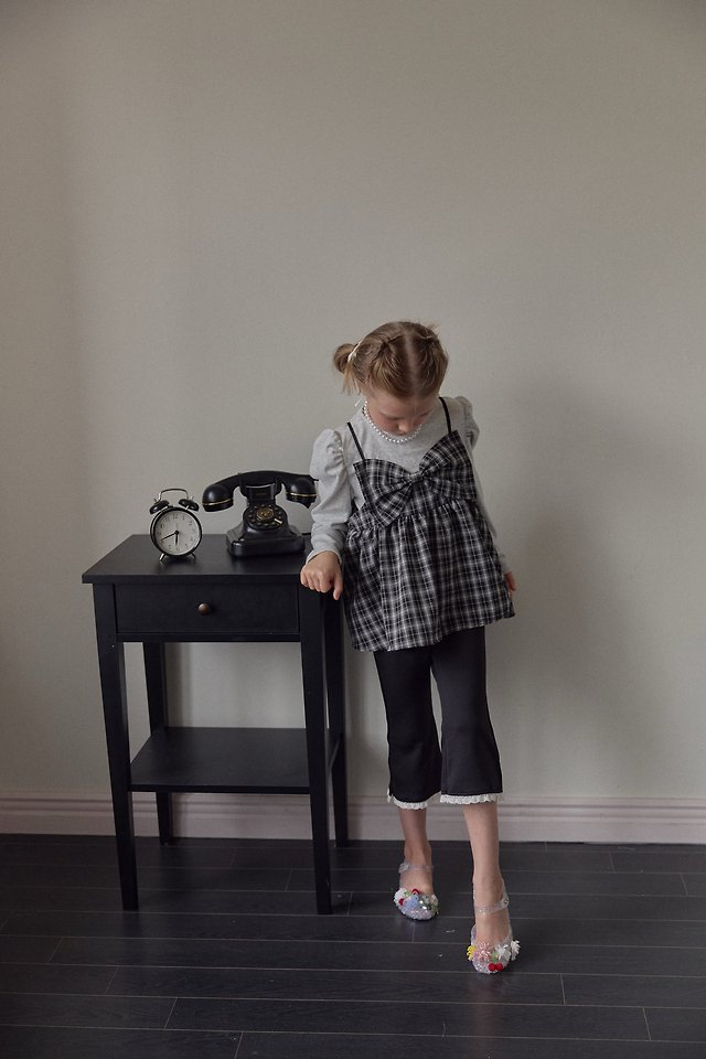 Berry Berry - Korean Children Fashion - #fashionkids - Check Bustier Tee - 7
