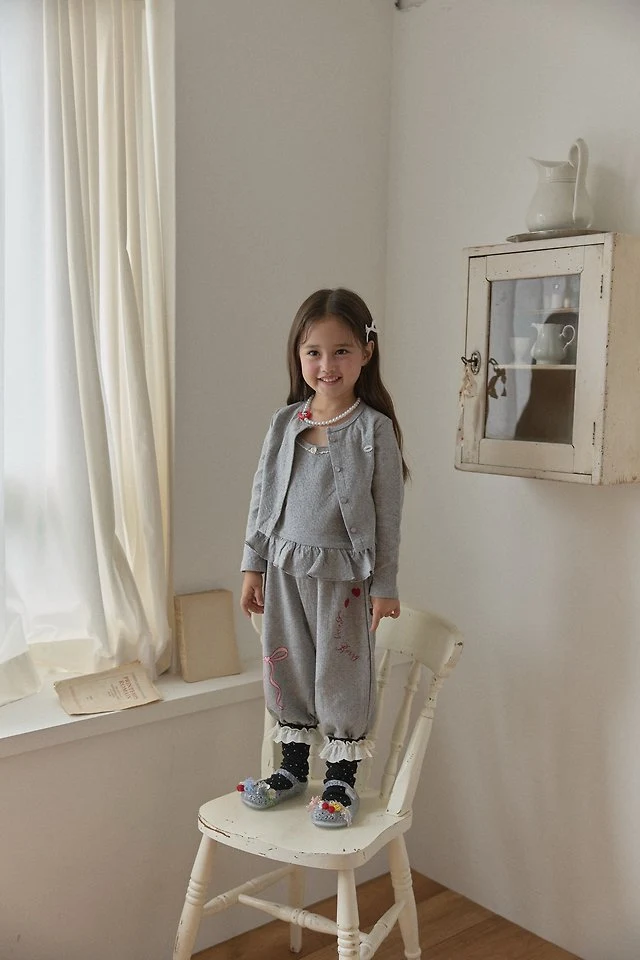 Berry Berry - Korean Children Fashion - #kidsshorts - Kkukku Cardigan Set - 6