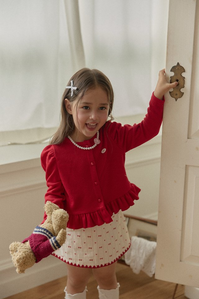 Berry Berry - Korean Children Fashion - #kidzfashiontrend - Soft Frill Cardigan - 11