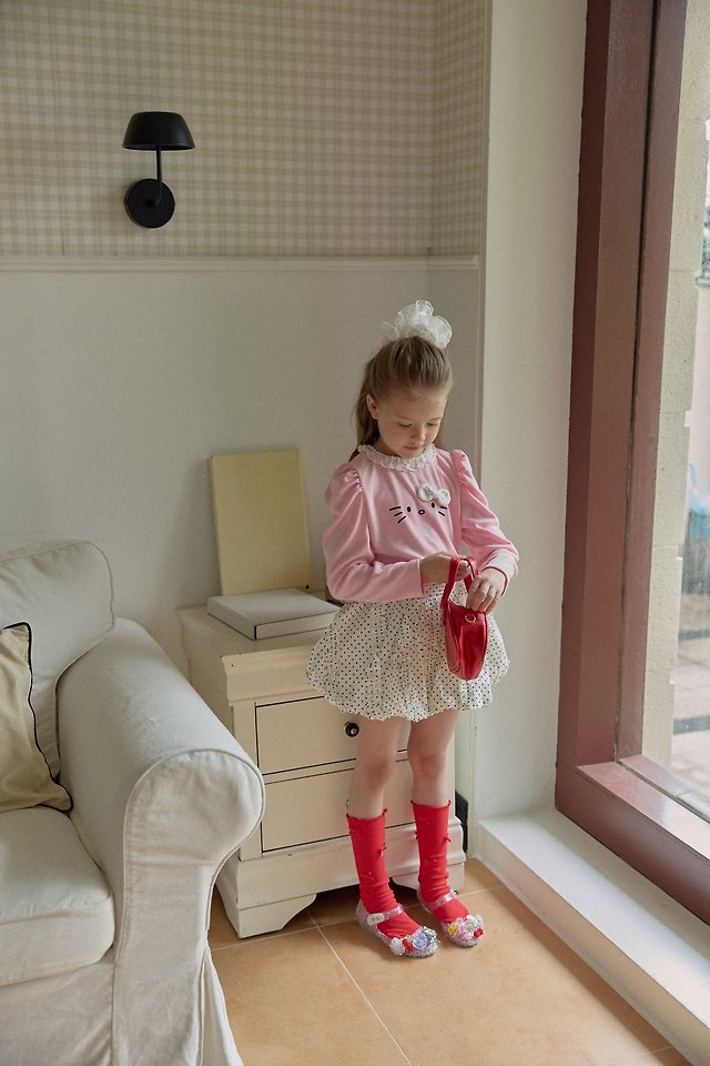 Berry Berry - Korean Children Fashion - #minifashionista - Dot Pop Skirt - 5