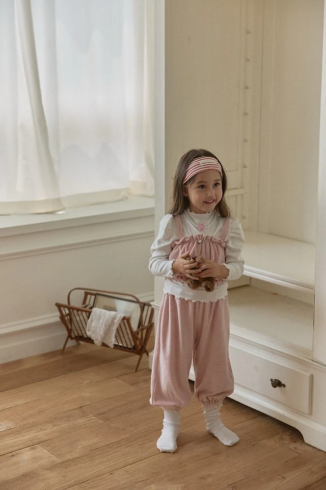 Berry Berry - Korean Children Fashion - #toddlerclothing - Velour Dotty Set - 6