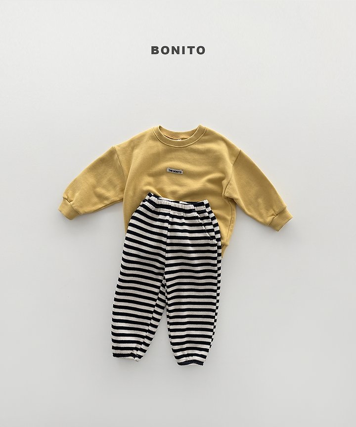 Bonito - Korean Children Fashion - #Kfashion4kids - Waffle Stripe Jogger Pants - 9