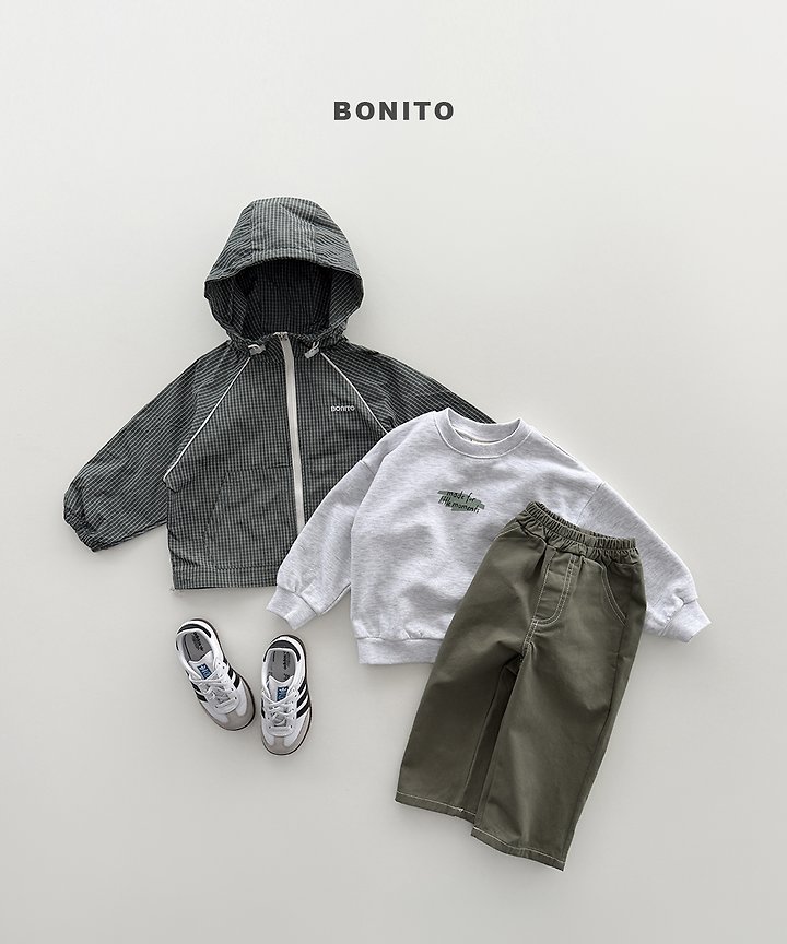 Bonito - Korean Children Fashion - #childofig - Check Stripe Windbreaker - 11