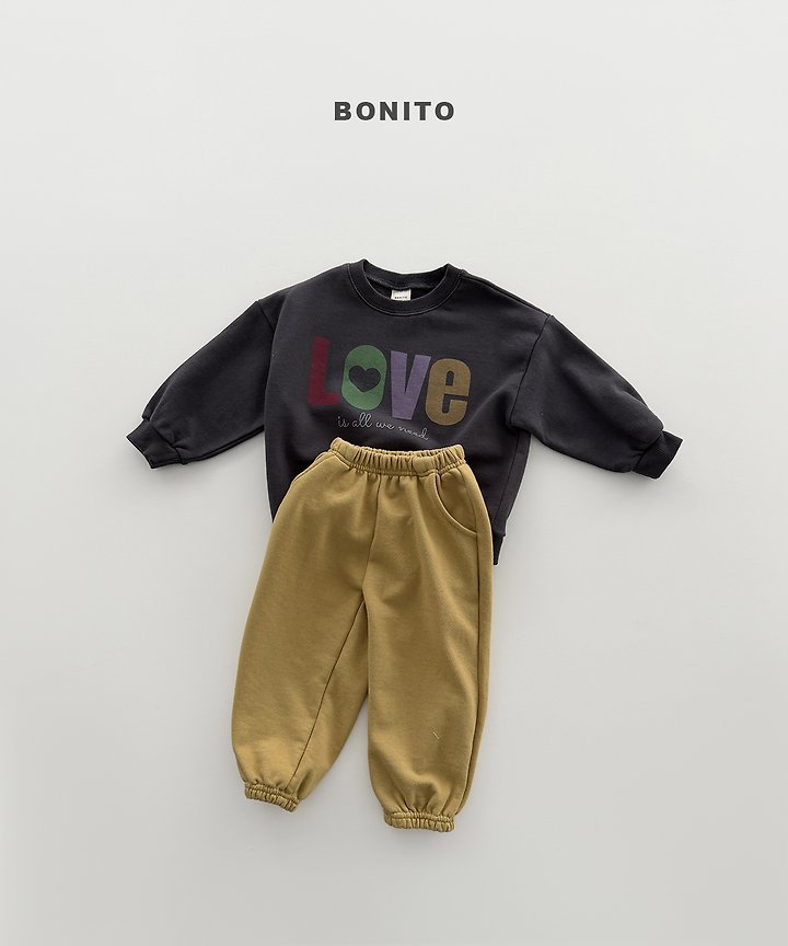 Bonito - Korean Children Fashion - #childofig - Love Sweatshirt - 5