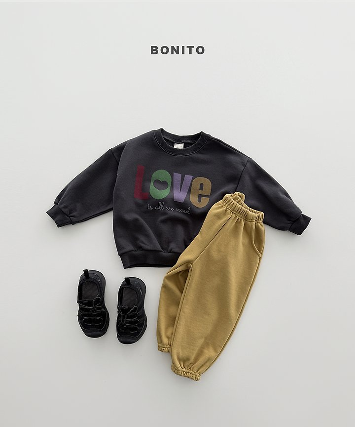 Bonito - Korean Children Fashion - #childofig - Love Sweatshirt - 6