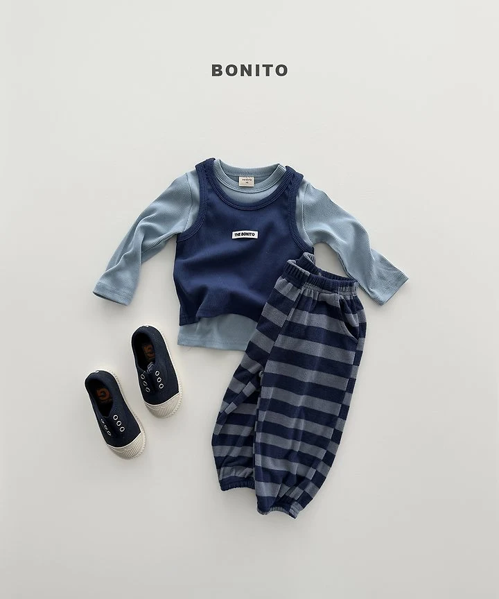 Bonito - Korean Children Fashion - #childofig - Stripe Knit Jogger Pants - 5