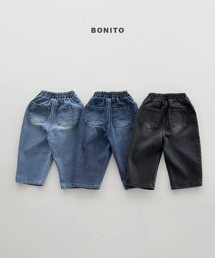 Bonito - Korean Children Fashion - #childofig - Brushed Denim Pants - 3