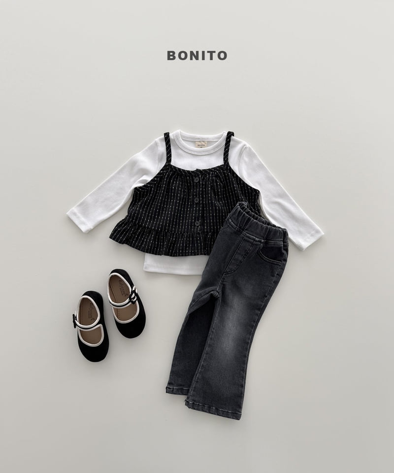 Bonito - Korean Children Fashion - #childofig - Bootcut Stretch Denim Pants - 6