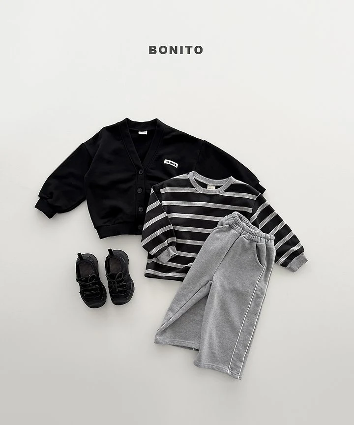 Bonito - Korean Children Fashion - #childrensboutique - Haru Stripe Ribbed Tee - 10