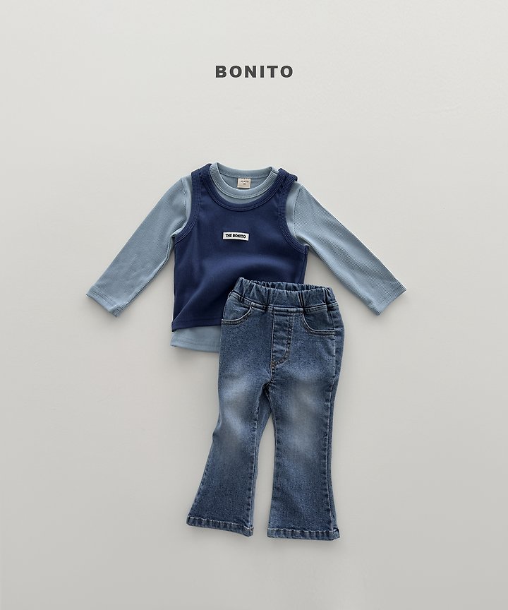 Bonito - Korean Children Fashion - #childrensboutique - Ribbed Layered Sleeveless Top - 6